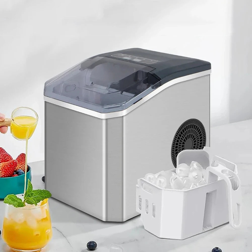 Electric Ice Maker Professional Ice Cube Maker Portable Automatic Electric Bullet Round Ice Block Making Machine Family Bar