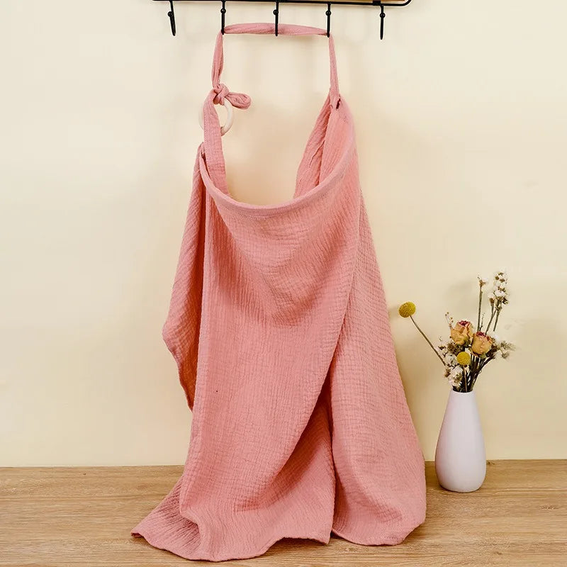 Baby Nursing Cover Breathable Nursing Cover with Arched Neckline Women's Mum Nursing Apron Soft and breathable mum nursing