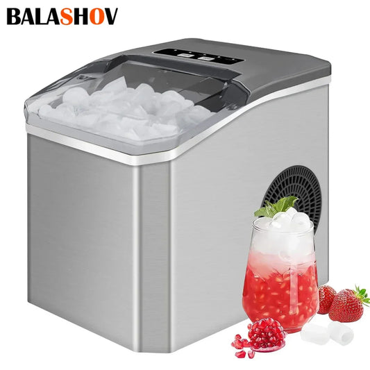 Electric Ice Maker Professional Ice Cube Maker Portable Automatic Electric Bullet Round Ice Block Making Machine Family Bar
