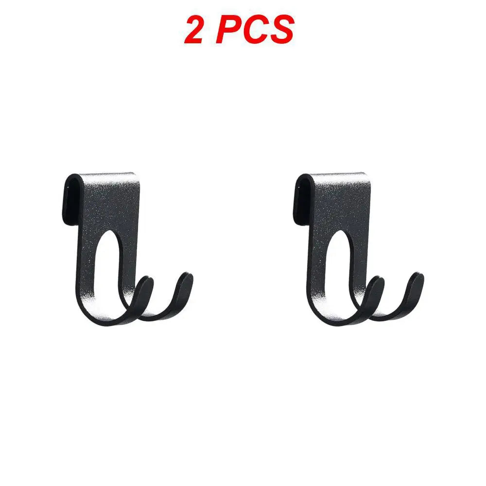 Bathroom Aluminum Hook Punch Free Wall Mounted Hook Towel Shower Glass Door Hook Shelf Bag Home Storage Organizer Hooks