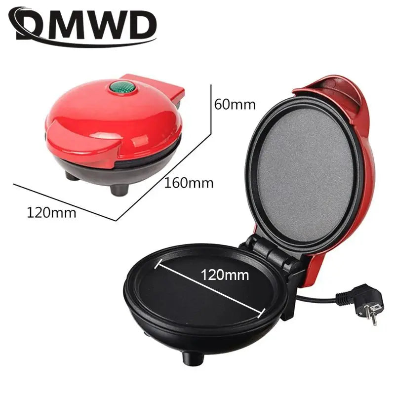 Electric Mini Waffle Maker Pancake Baking Machine Sandwich Toast  Breakfast Maker Non-stick Barbecue Oven Double-side Heating US