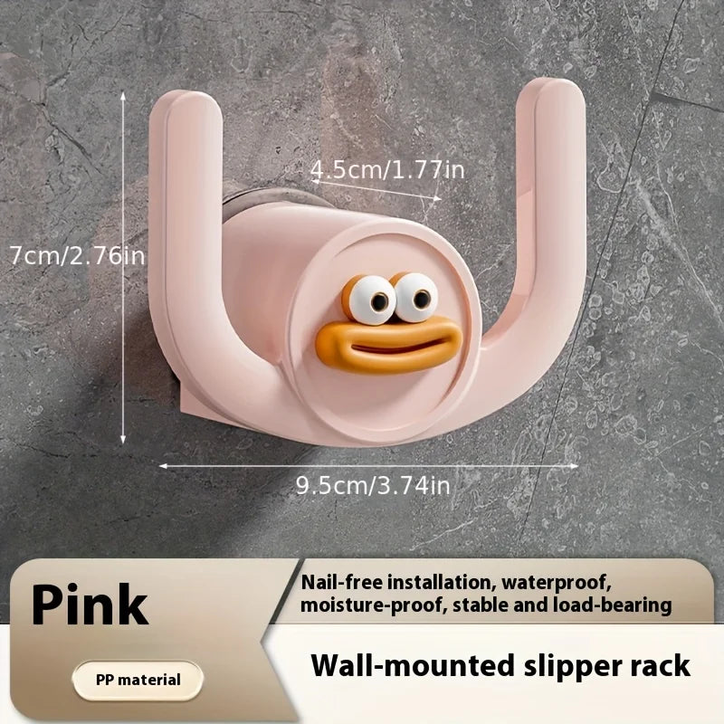 Cartoon Slipper Hooks, Bathroom Slipper Racks, Shower Storage Racks, Draining Racks - Essential Items for Bathrooms and Bedrooms