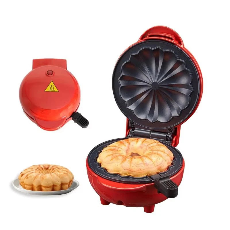 Electric Mini Waffle Maker Pancake Baking Machine Sandwich Toast  Breakfast Maker Non-stick Barbecue Oven Double-side Heating US