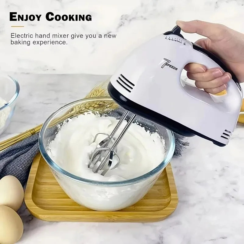 Double-stick Electric Hand Blender Wireless Portable Hand Whisk Rechargeable 7-Speed 2 Whisk For Baking Whisk Milk Creammini