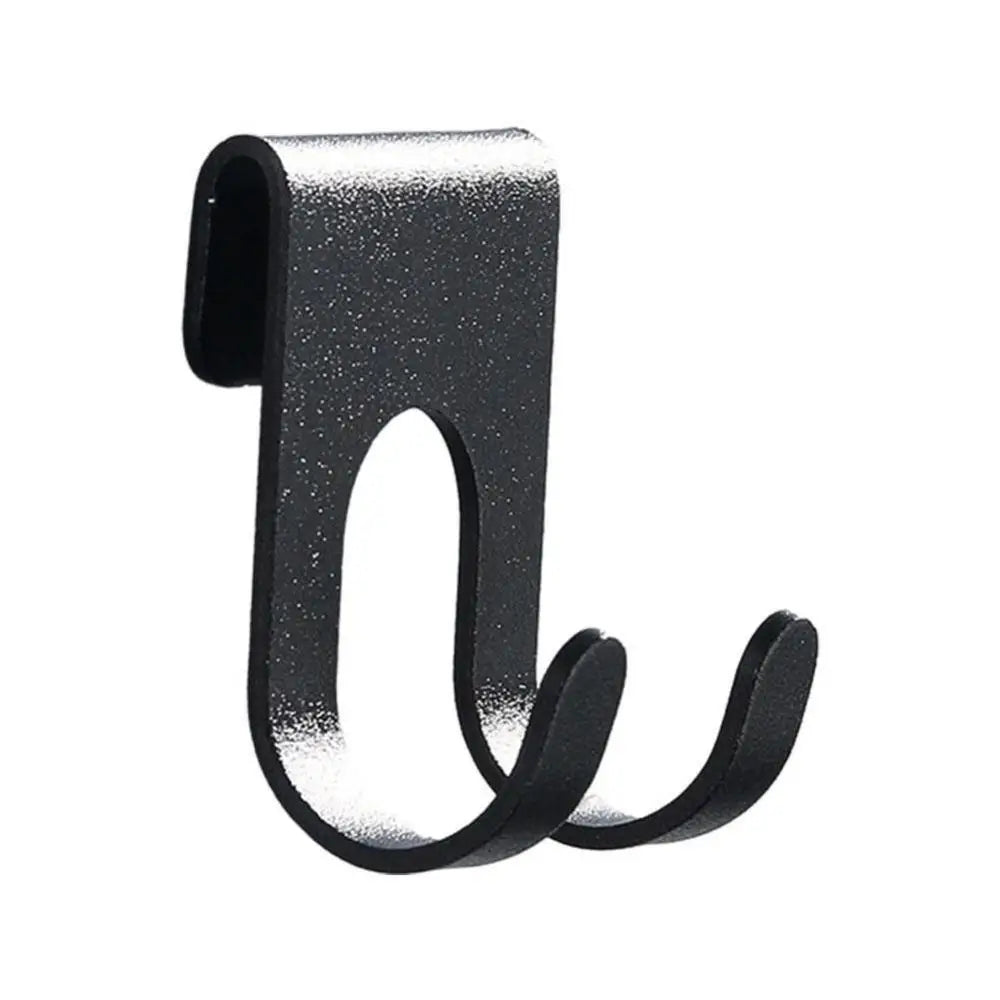 Bathroom Aluminum Hook Punch Free Wall Mounted Hook Towel Shower Glass Door Hook Shelf Bag Home Storage Organizer Hooks
