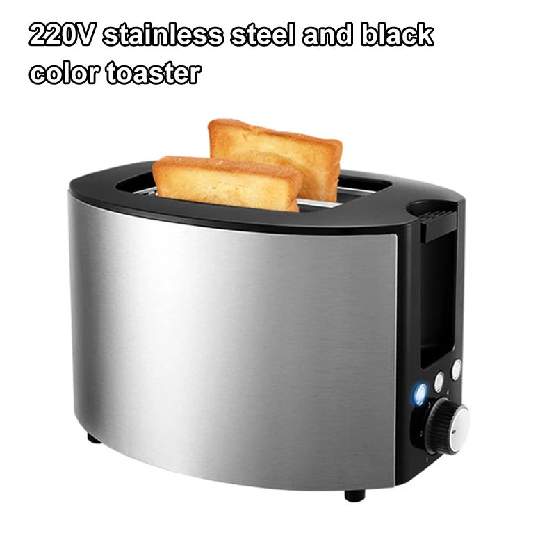 110V/220V Electric Toaster Sandwich Maker Grill 2 Slices Slot Cooking Bread Toast Oven Household Breakfast Baking Machine Heater