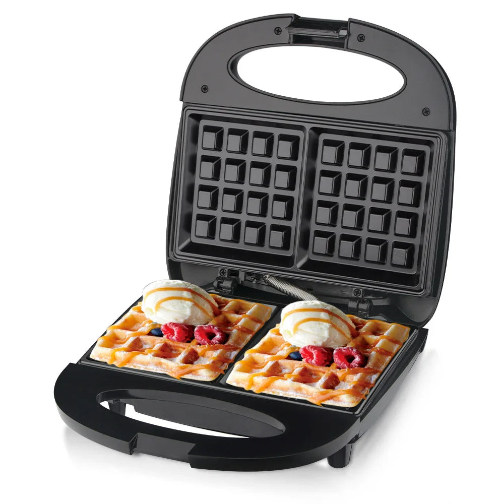 850W Household Double-sided Heated Breakfast Machine, Small Waffle Maker, Multi-functional Light Cake Maker Semi-automatic