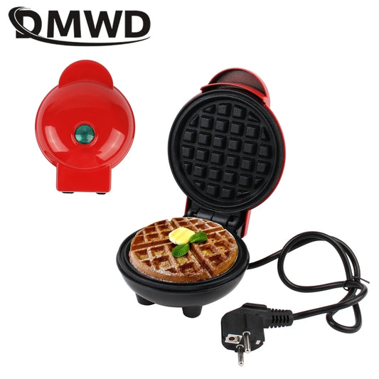 Electric Mini Waffle Maker Pancake Baking Machine Sandwich Toast  Breakfast Maker Non-stick Barbecue Oven Double-side Heating US