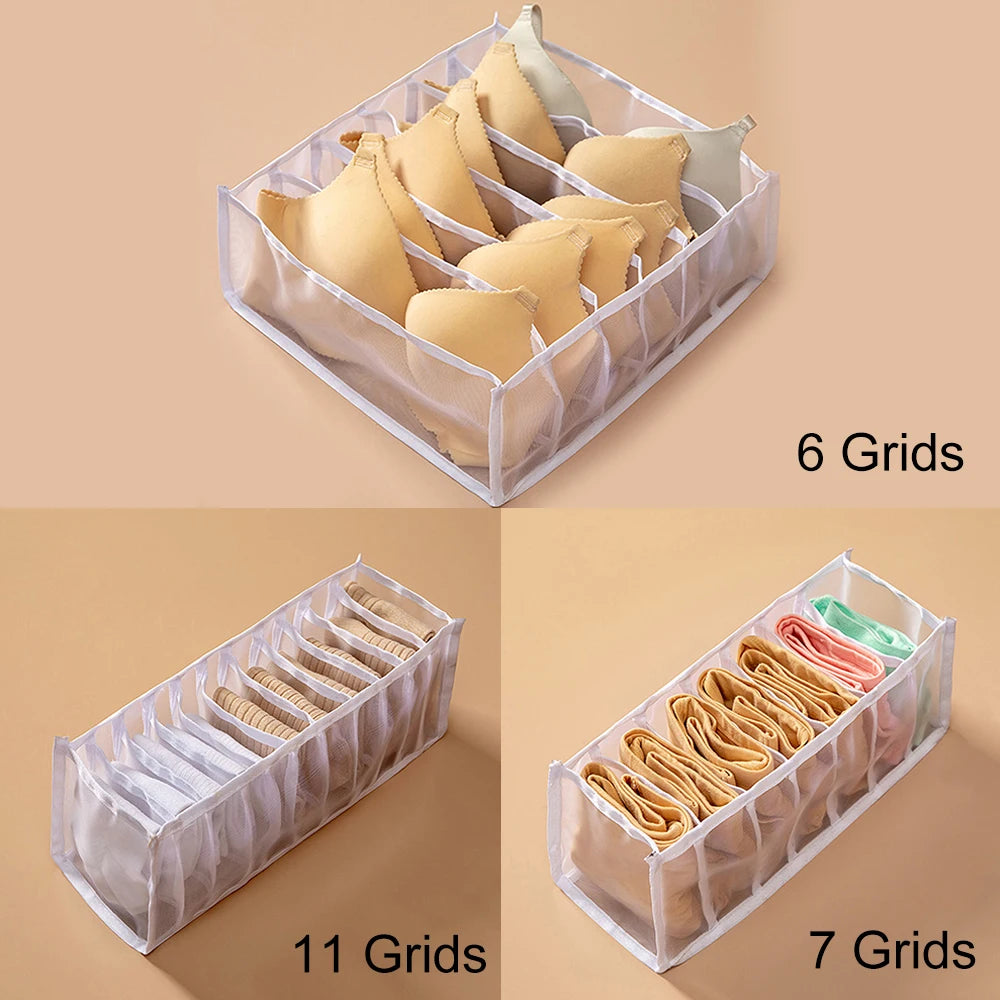 Wardrobe Closet Cabinet Organizers Drawer Divider Home Dormitory Underwear Bra Socks Panty Storage Boxes Home Organization