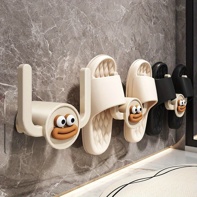 Cartoon Slipper Hooks, Bathroom Slipper Racks, Shower Storage Racks, Draining Racks - Essential Items for Bathrooms and Bedrooms