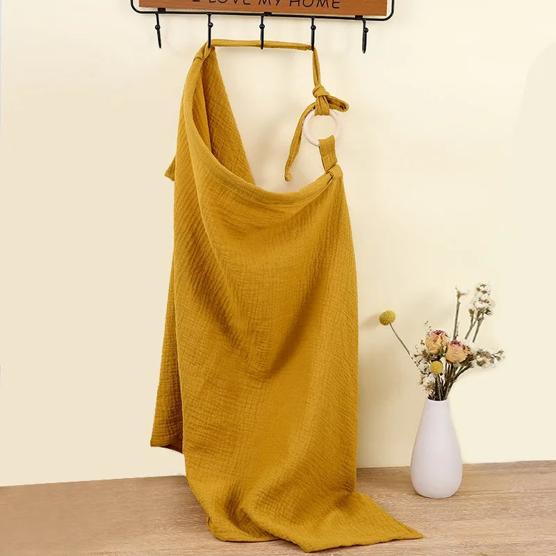 Baby Nursing Cover Breathable Nursing Cover with Arched Neckline Women's Mum Nursing Apron Soft and breathable  mum nursing