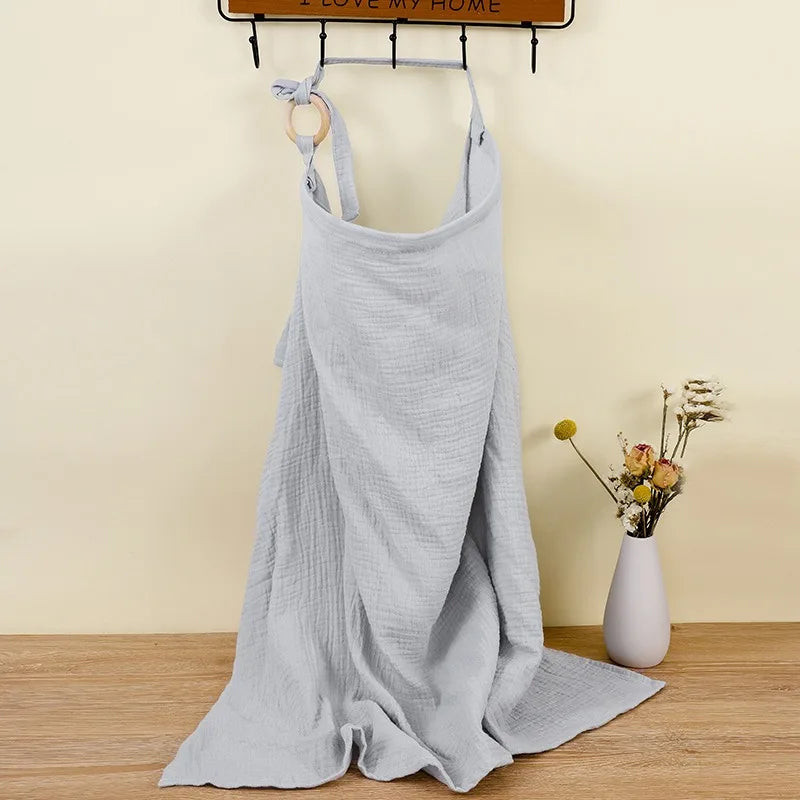 Baby Nursing Cover Breathable Nursing Cover with Arched Neckline Women's Mum Nursing Apron Soft and breathable  mum nursing