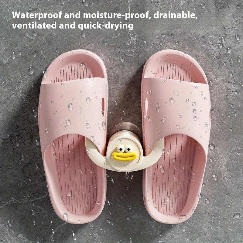 Cartoon Slipper Hooks, Bathroom Slipper Racks, Shower Storage Racks, Draining Racks - Essential Items for Bathrooms and Bedrooms