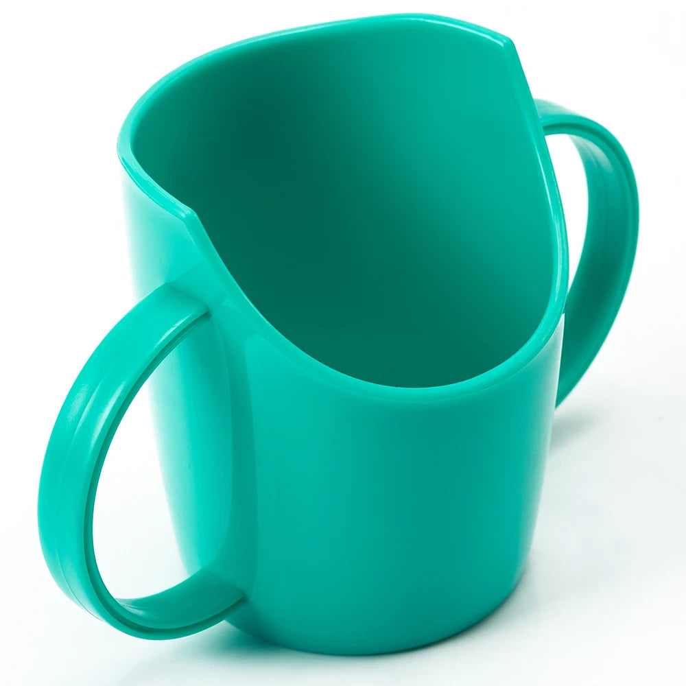 Baby learns to drink water cup, baby drinks water and milk, anti choking and nose protection, slanted mouth cup