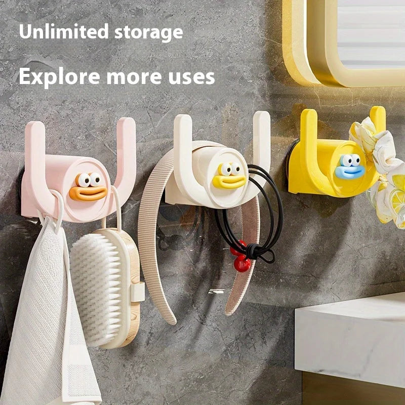 Cartoon Slipper Hooks, Bathroom Slipper Racks, Shower Storage Racks, Draining Racks - Essential Items for Bathrooms and Bedrooms