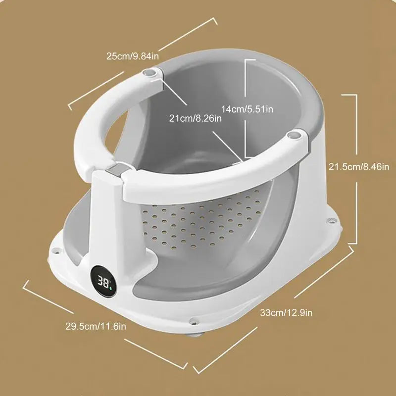 Bath Seats For Babies Sitting Up Baby Bath Tub Seat With Temperature Sensor Children Safety Shower Assistance Supplies For Home