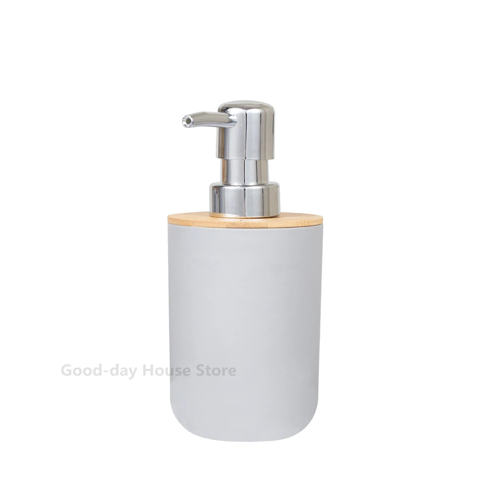 1pc Bathroom Accessories Soap Dispenser Bottle Dish Washroom Garbage Can Toothbrush Holder Cup Suit Lotion Rack Toilet Brush