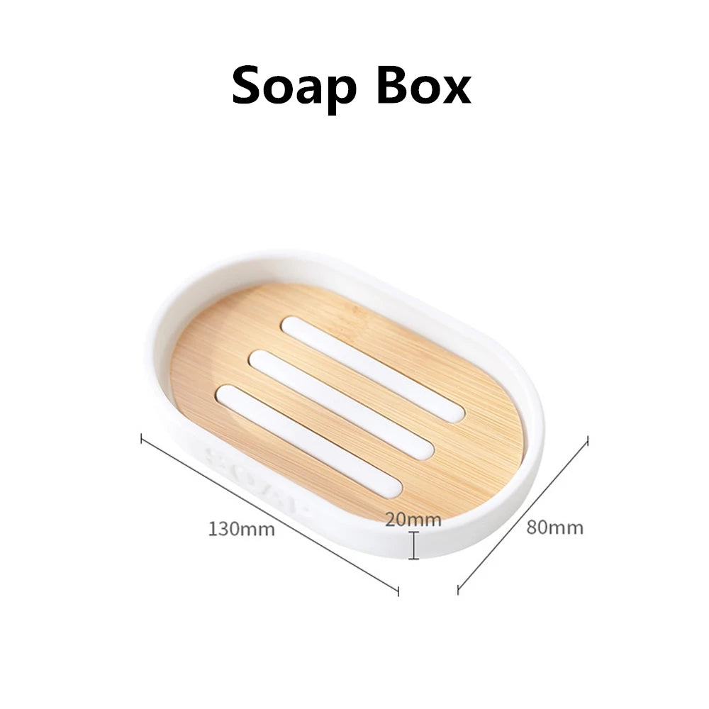 1pc Bathroom Accessories Soap Dispenser Bottle Dish Washroom Garbage Can Toothbrush Holder Cup Suit Lotion Rack Toilet Brush