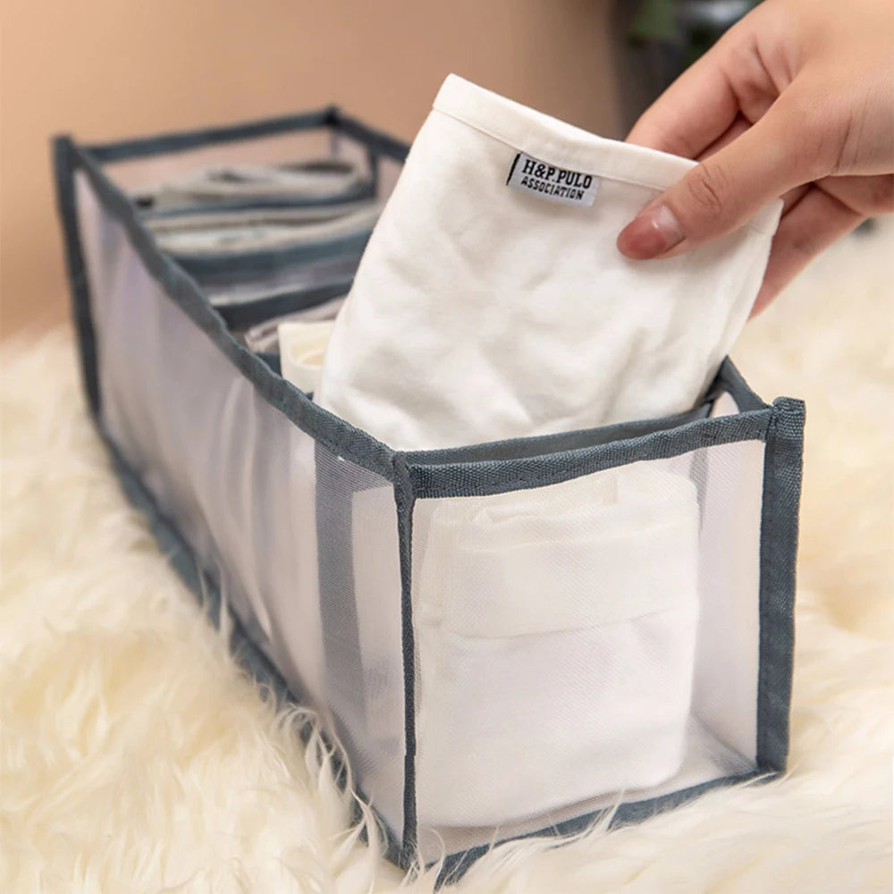 Wardrobe Closet Cabinet Organizers Drawer Divider Home Dormitory Underwear Bra Socks Panty Storage Boxes Home Organization