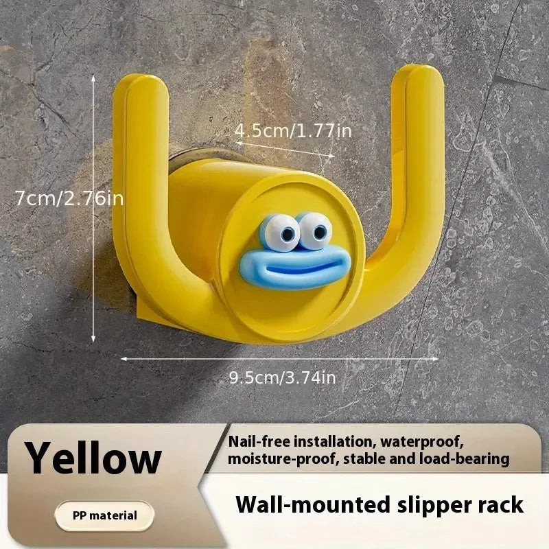 1Pc Cartoon Slippers Hook Bathroom Slipper Rack Shower Storage Organizer Shoe Holder Drainage Stand for Bathrooms and Bedrooms