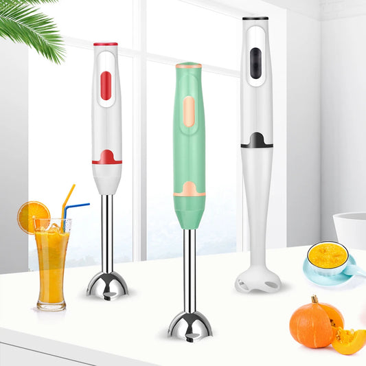 New Electric Blender EU/US/UK Plug Stirring Rod Mixer Stainless Steel Stick Hand Blender Food Grade for Baby Food Baking Kitchen