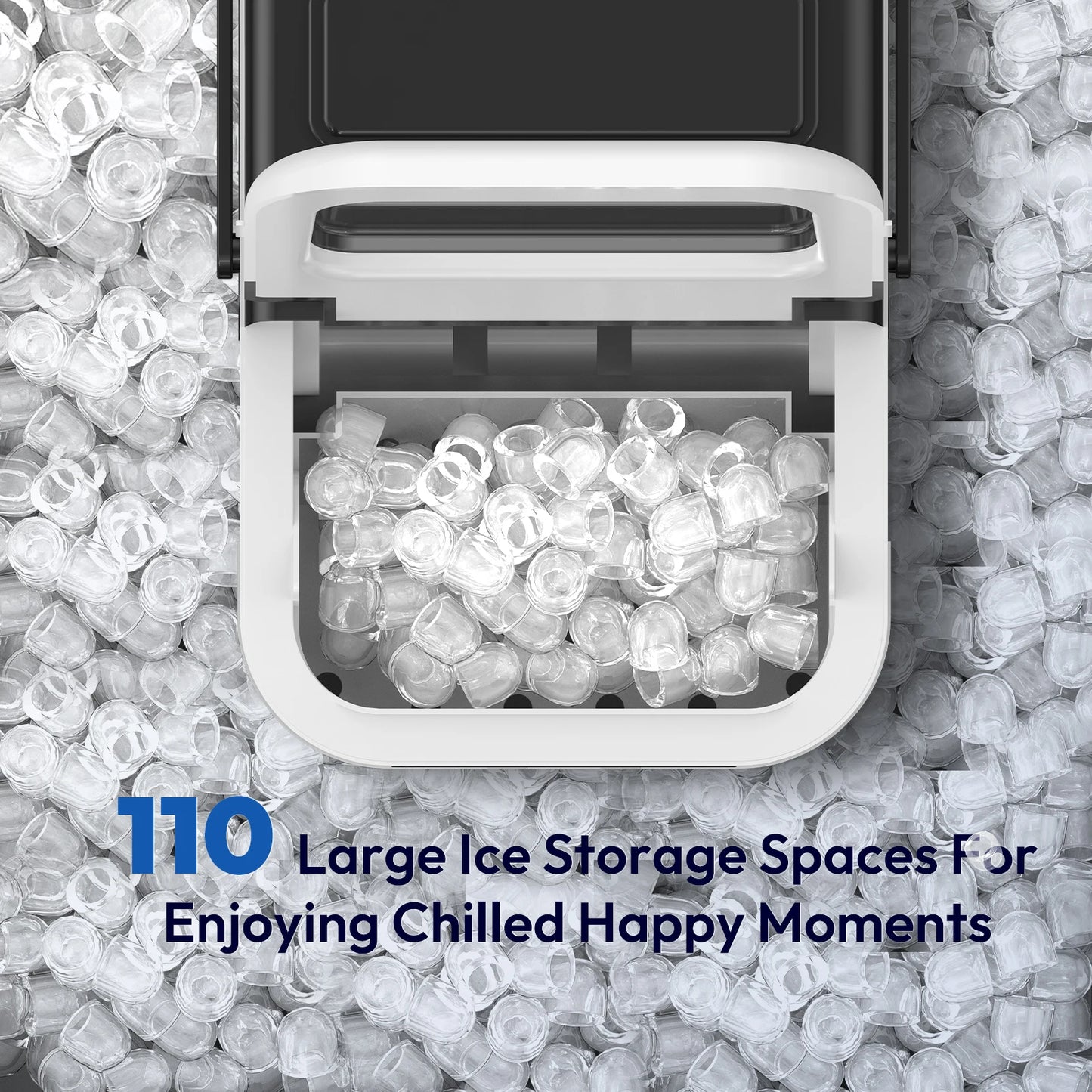 Loefme Electric Ice Maker Professional Ice Cube Maker Portable Automatic Cleaning Bullet Round Ice Block Making Machine Home Bar